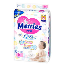 Merries JAPAN Version ● Merries Baby Tape Diapers M64